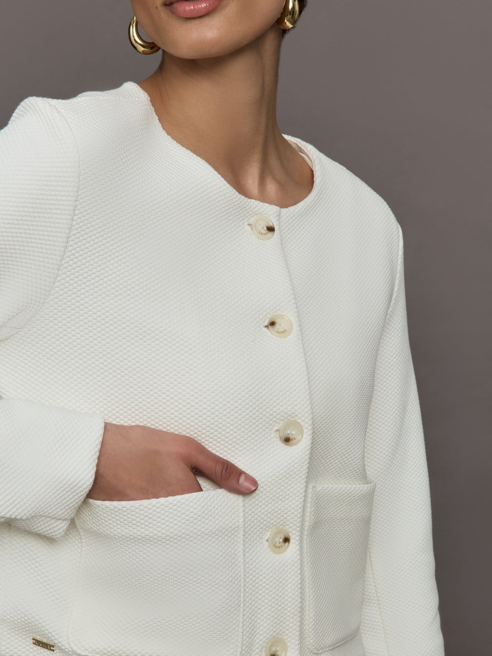 Carbon38 Marshmellow Textured Knit Sweater - Cream